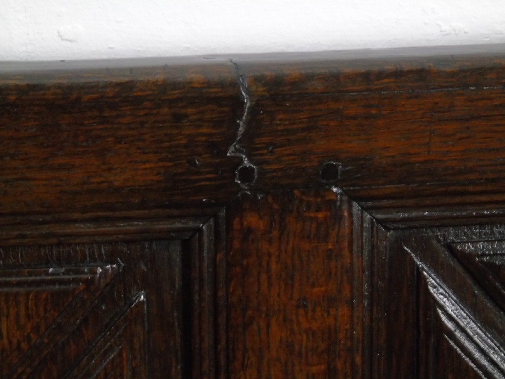A rare and unusual early 17th Century settle.  View V