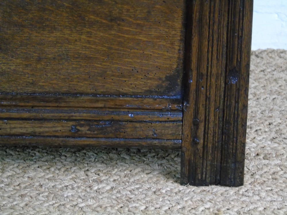 A small 17th Century oak coffer View VIII