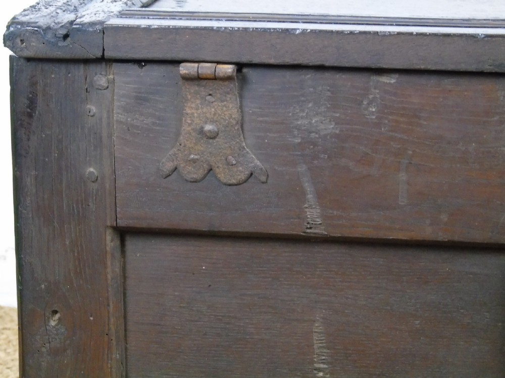 A small 17th Century oak coffer View X
