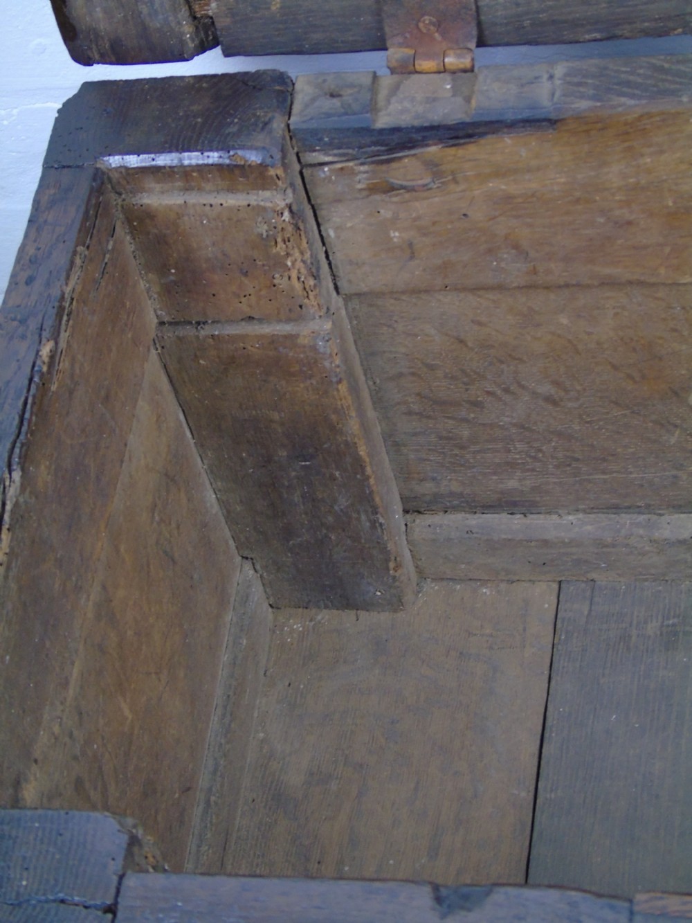 A small 17th Century oak coffer View XVI