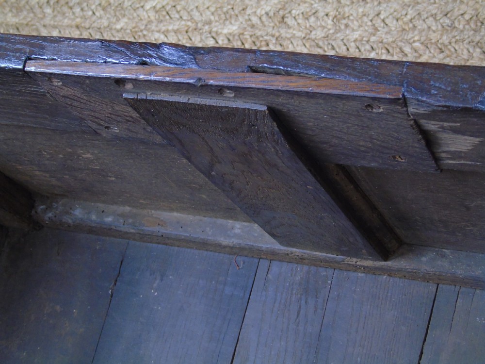 A small 17th Century oak coffer View XVII