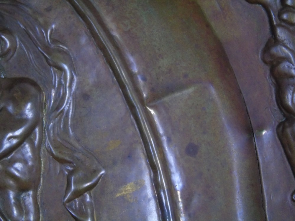 An early 18th Century repousse copper wall hanging platter View VII