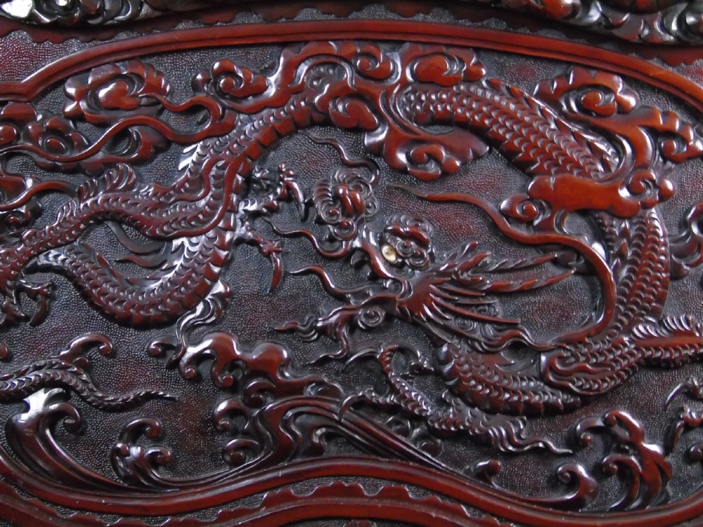 A Superb quality Japanese export box settle  View VII