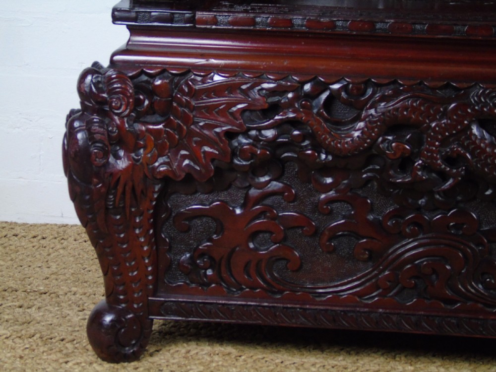 A Superb quality Japanese export box settle  View IX
