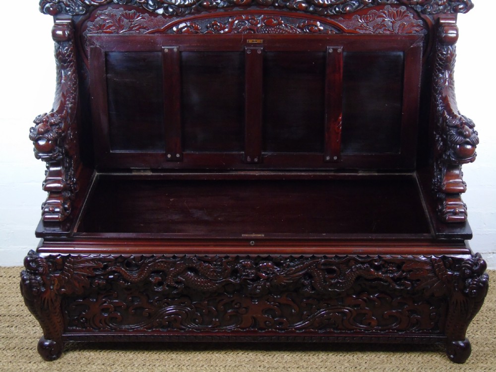 A Superb quality Japanese export box settle  View XIII