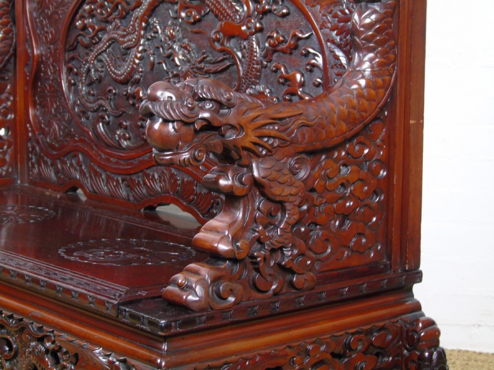 A Superb quality Japanese export box settle  View XV