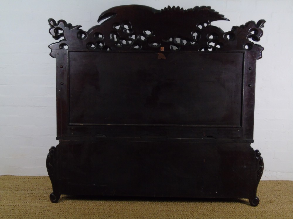 A Superb quality Japanese export box settle  View XIX
