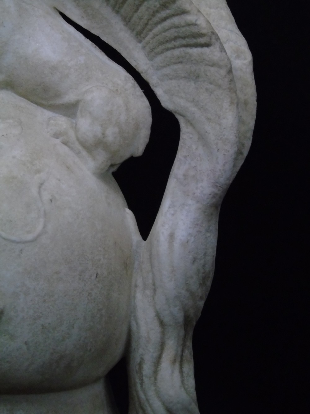 A large 18th century marble Bust of Ares View XII