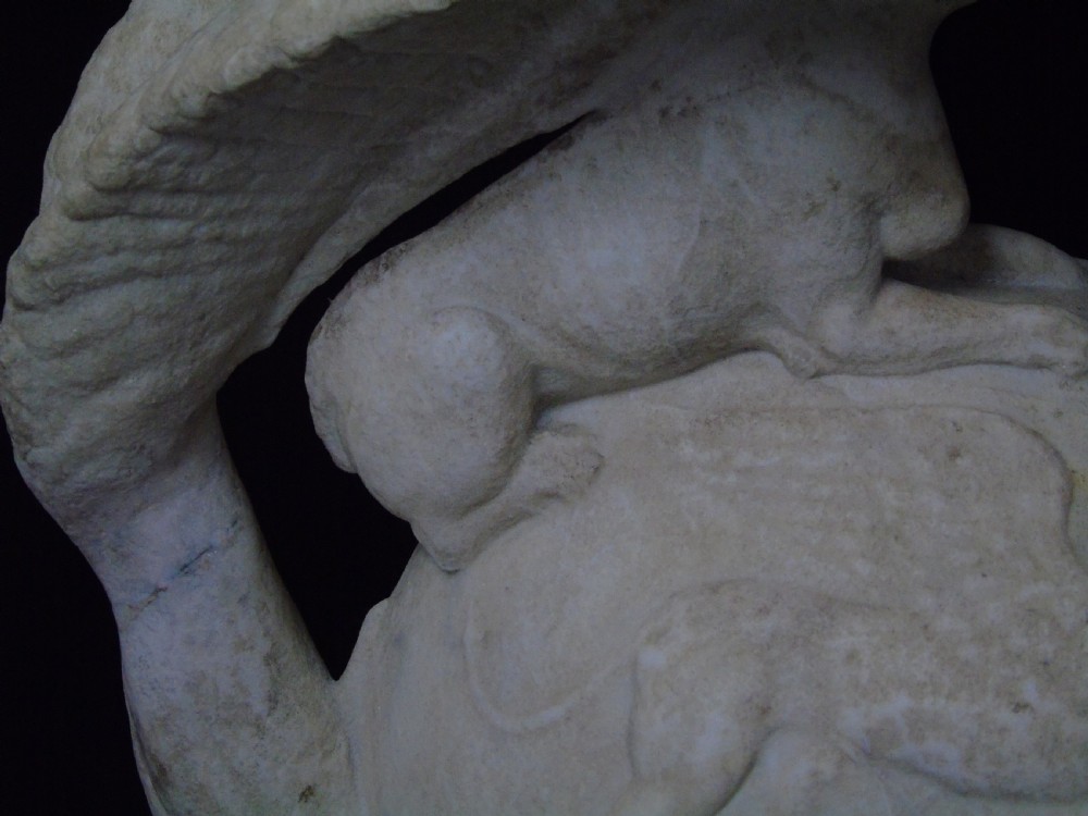 A large 18th century marble Bust of Ares View XXI