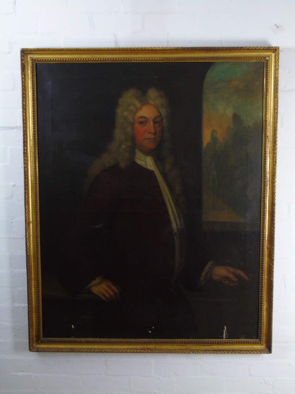 A large 19th Century portrait of a Gentleman
