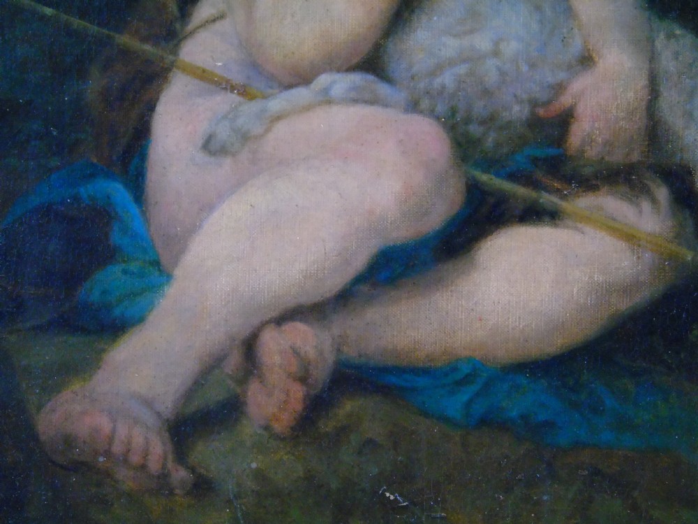 A lovely 19th century oil Painting of John the baptist View V