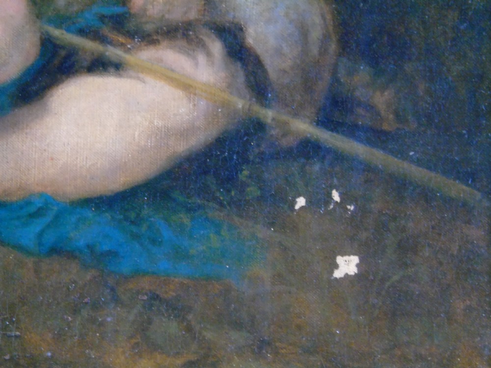 A lovely 19th century oil Painting of John the baptist View VII