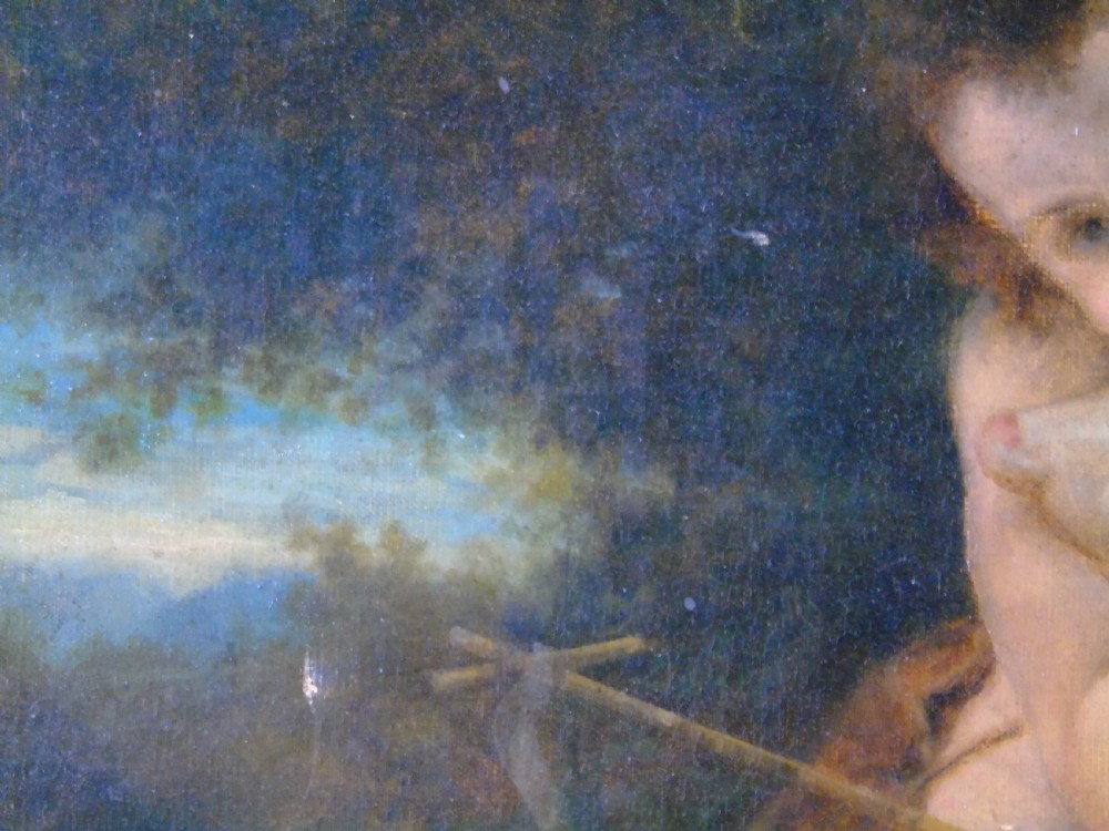 A lovely 19th century oil Painting of John the baptist View VIII