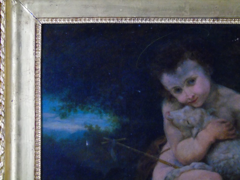 A lovely 19th century oil Painting of John the baptist View IX