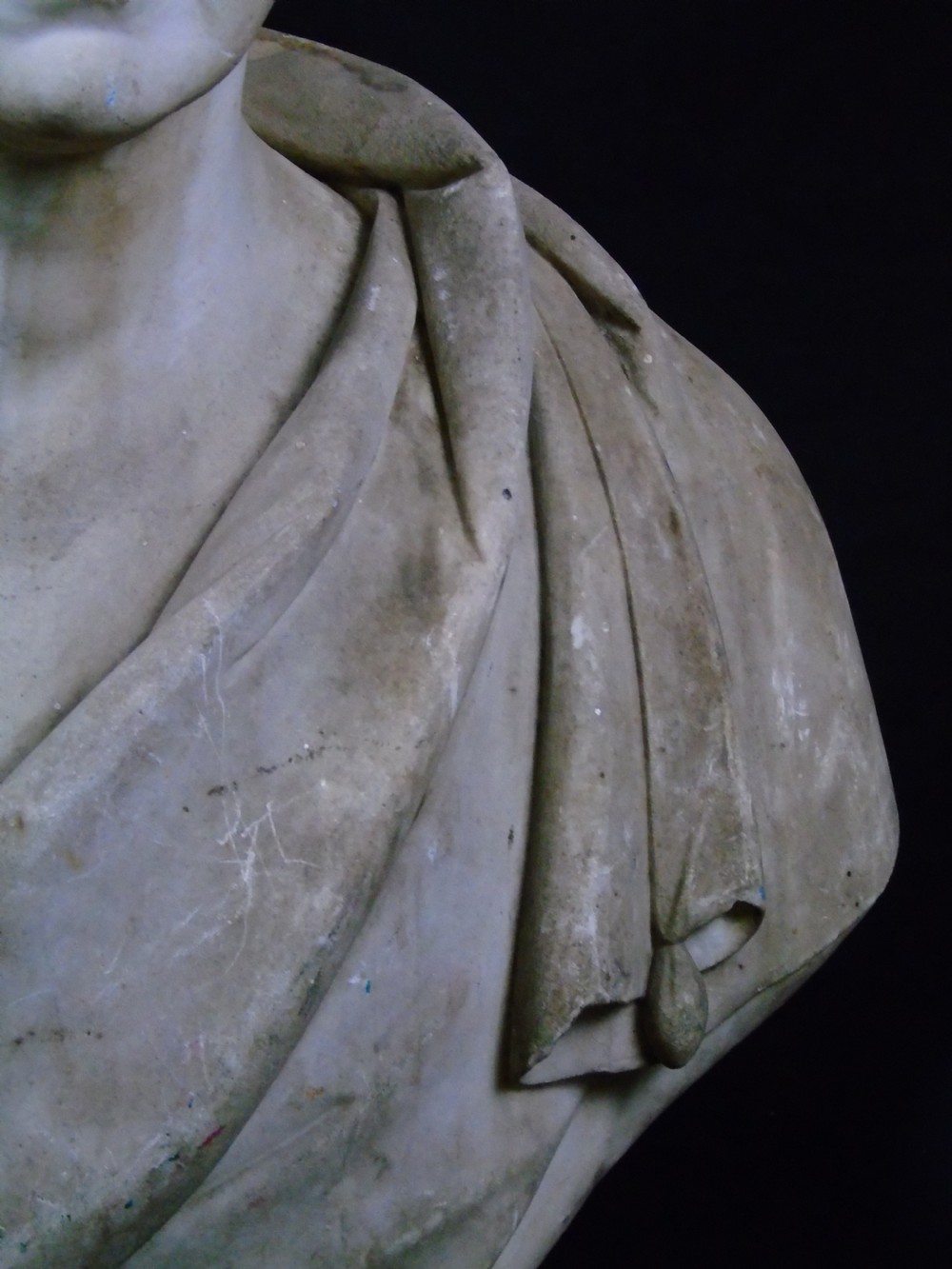 A fine and very large 19thC marble bust  View III