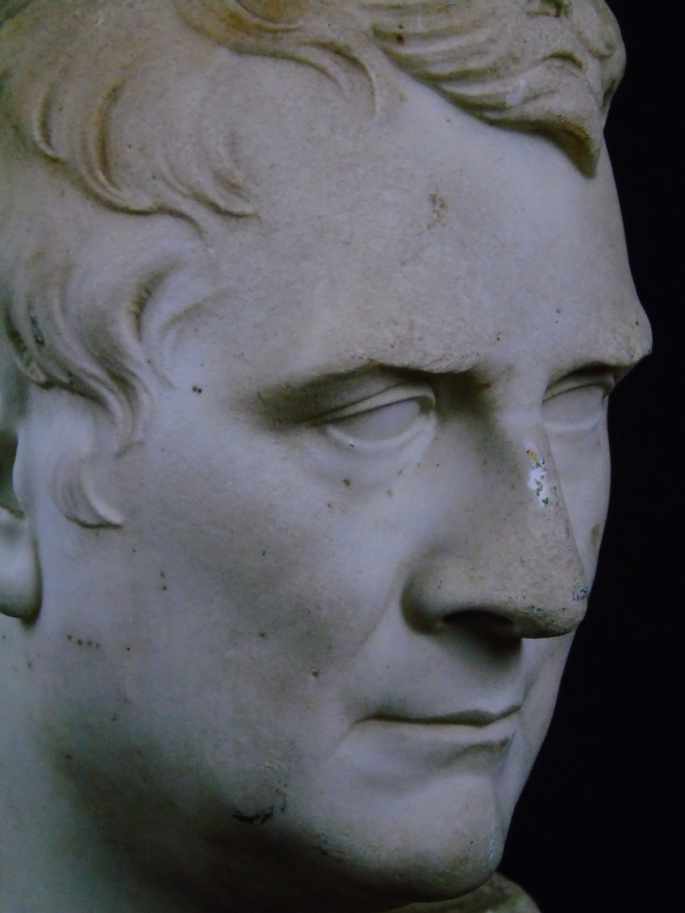 A fine and very large 19thC marble bust  View VIII