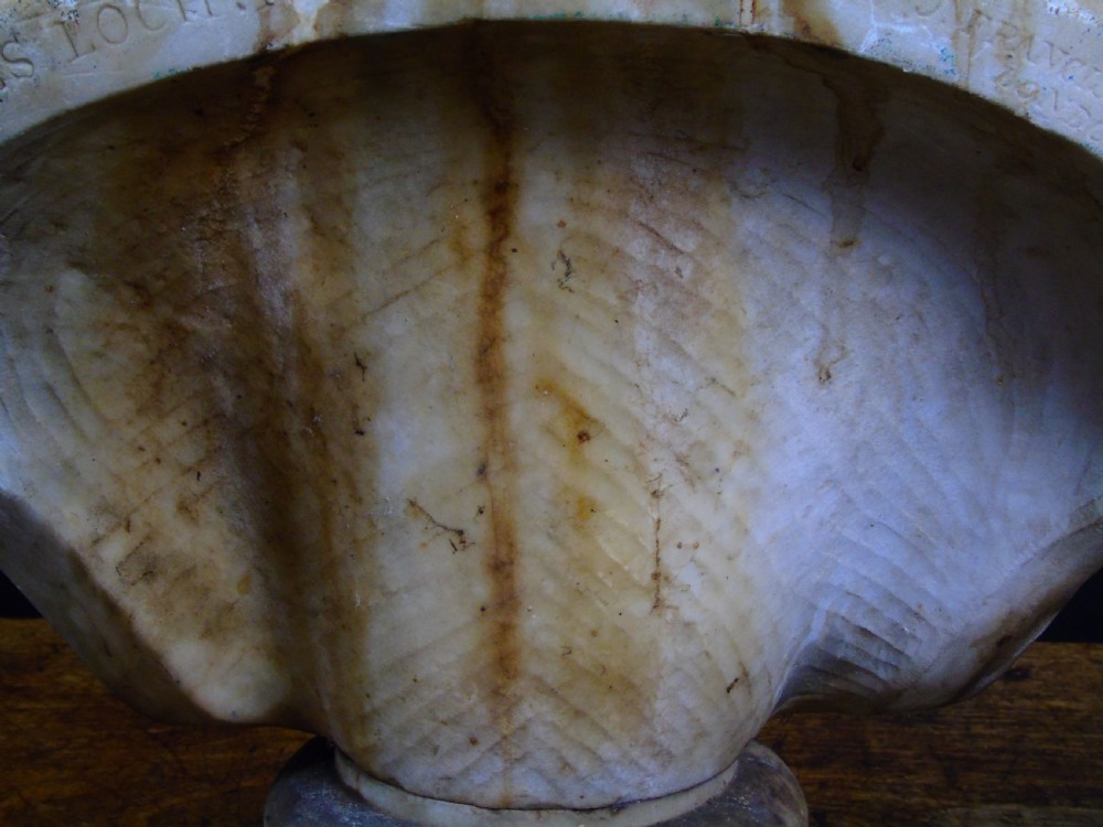 A fine and very large 19thC marble bust  View XIX