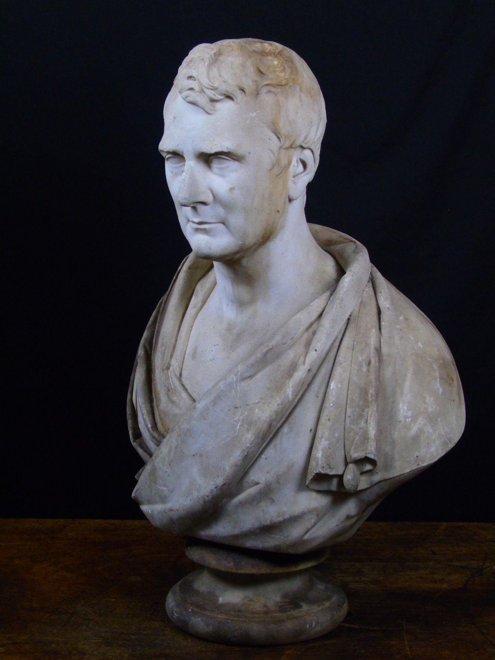 A fine and very large 19thC marble bust  View XXIV