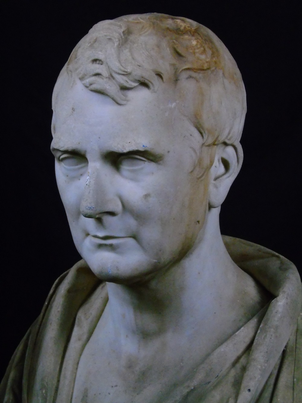 A fine and very large 19thC marble bust  View XXVI