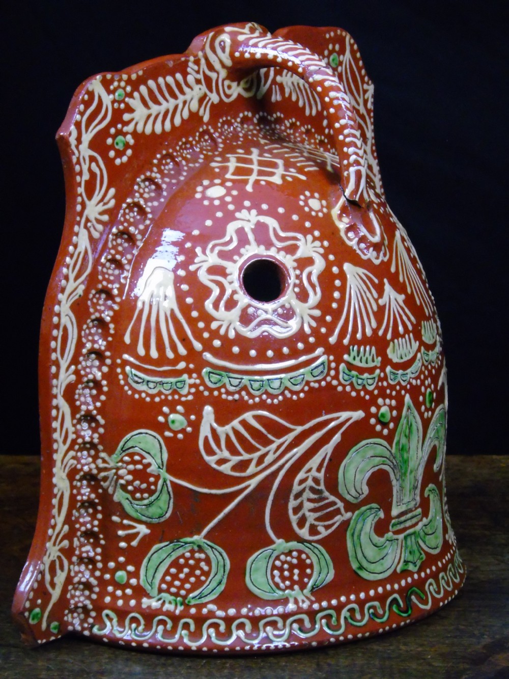 A Halifax pottery Slipware curfew View IV