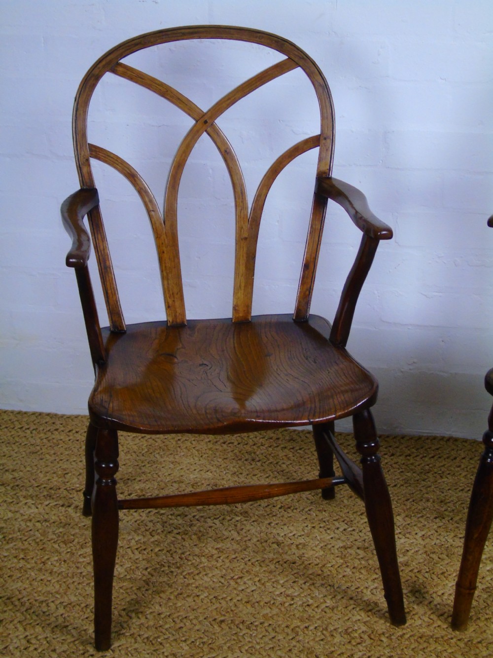 A fine set of six Gothic lace back chairs View IV