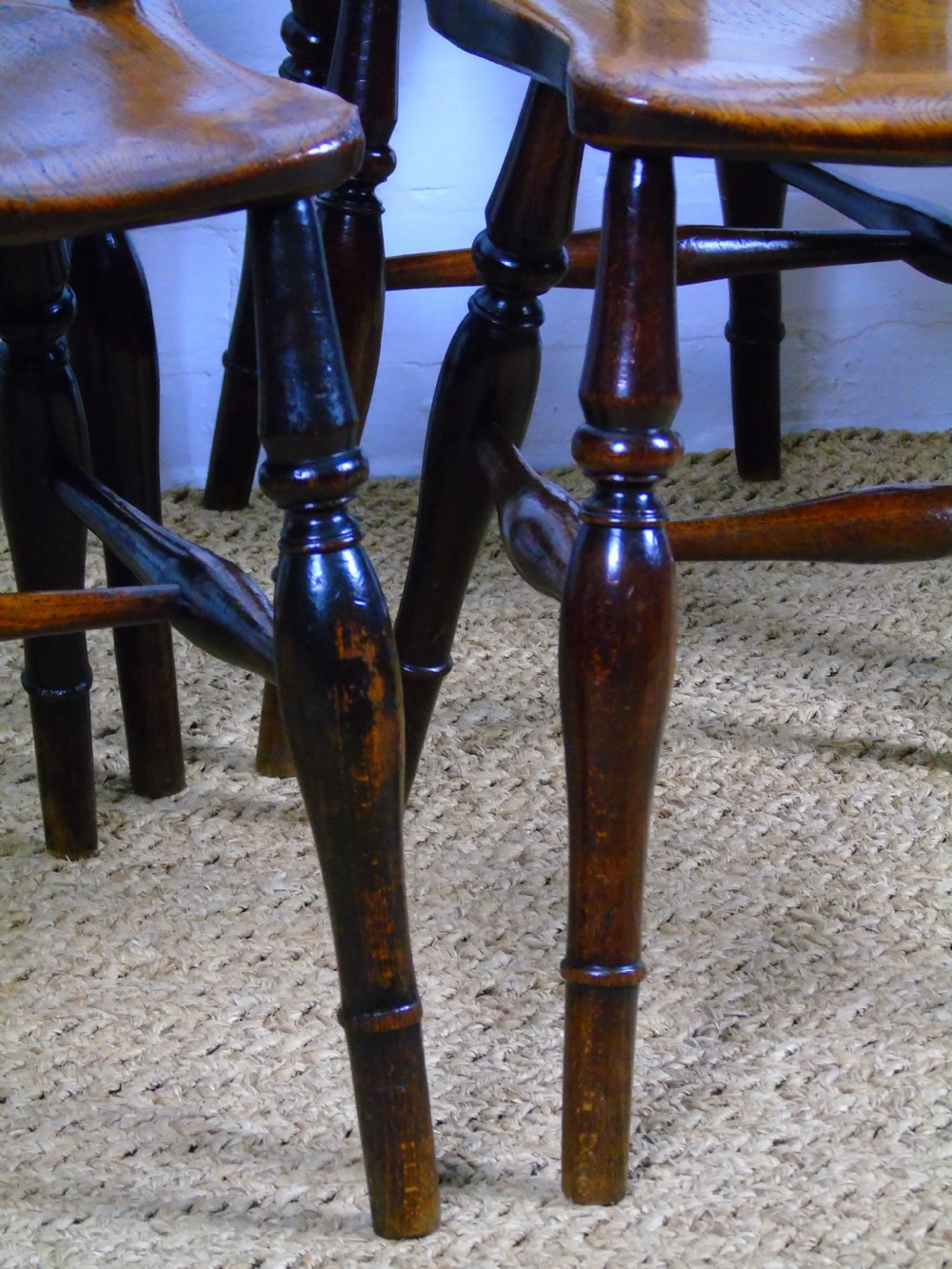 A fine set of six Gothic lace back chairs View VIII