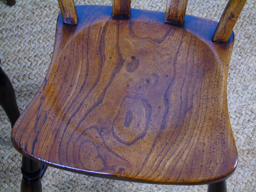 A fine set of six Gothic lace back chairs View IX