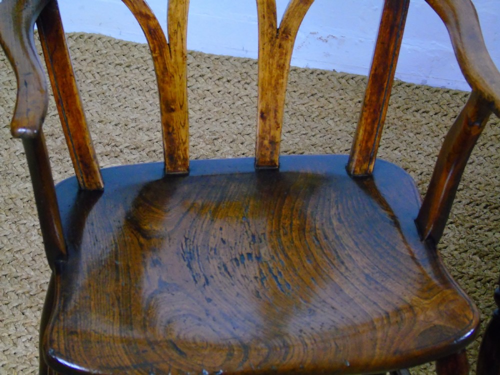 A fine set of six Gothic lace back chairs View XI