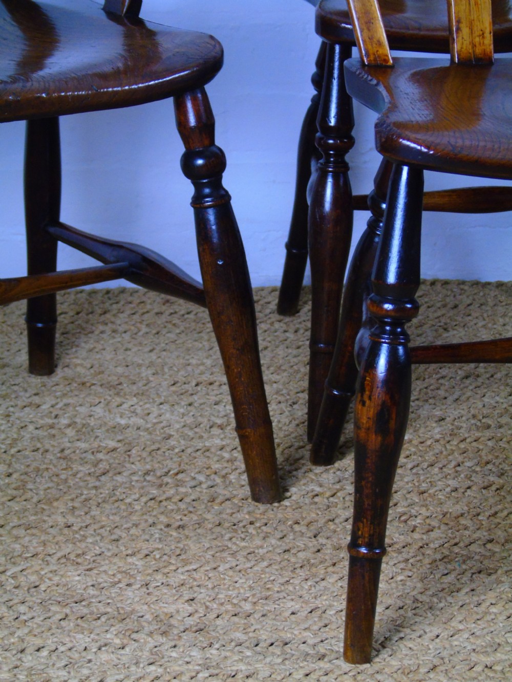 A fine set of six Gothic lace back chairs View XII
