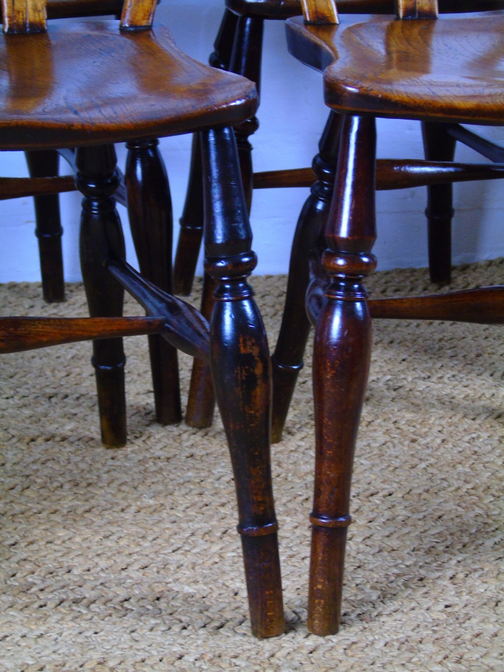 A fine set of six Gothic lace back chairs View XIII