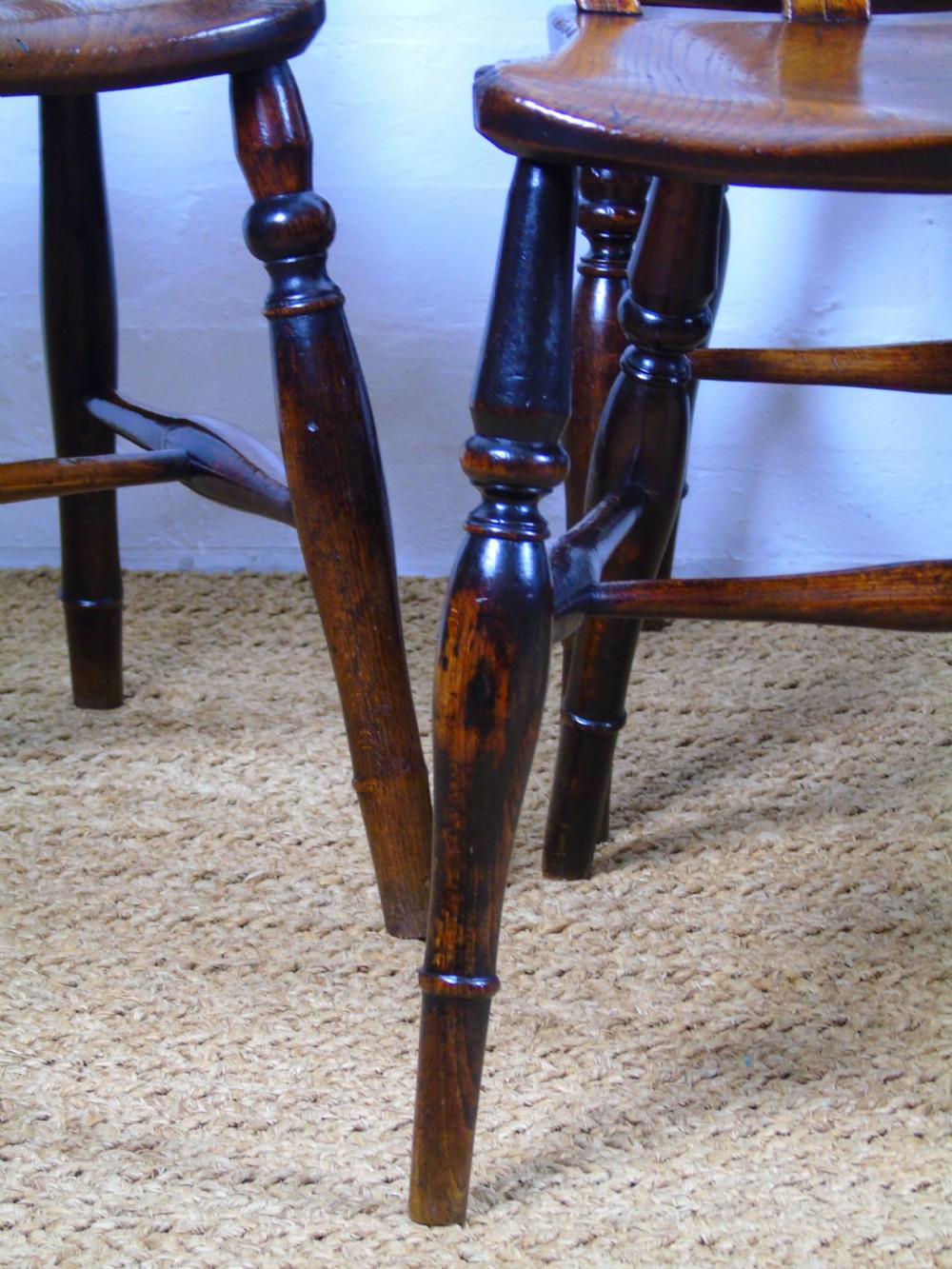 A fine set of six Gothic lace back chairs View XIV