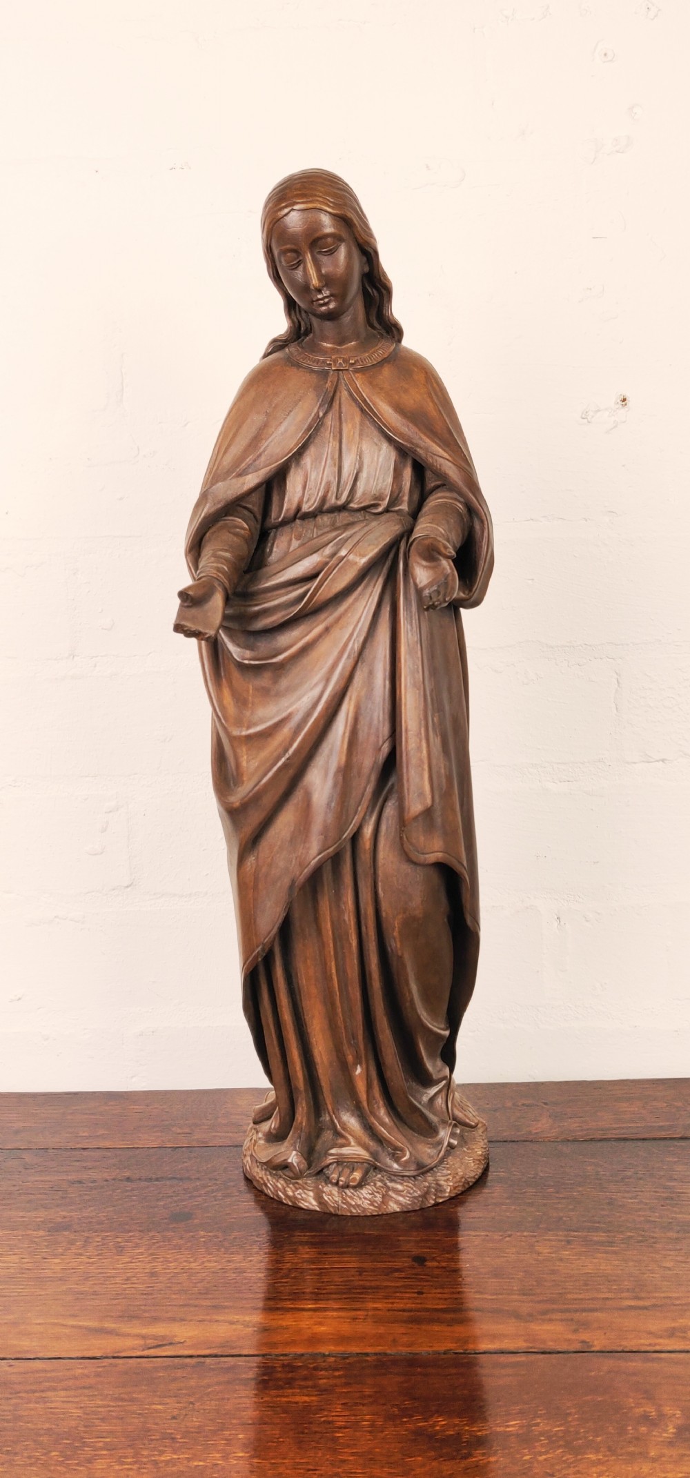  A quality baroque carved figure of Madonna