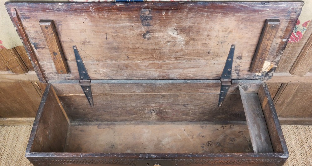 A lovely 17thC plank coffer View VII