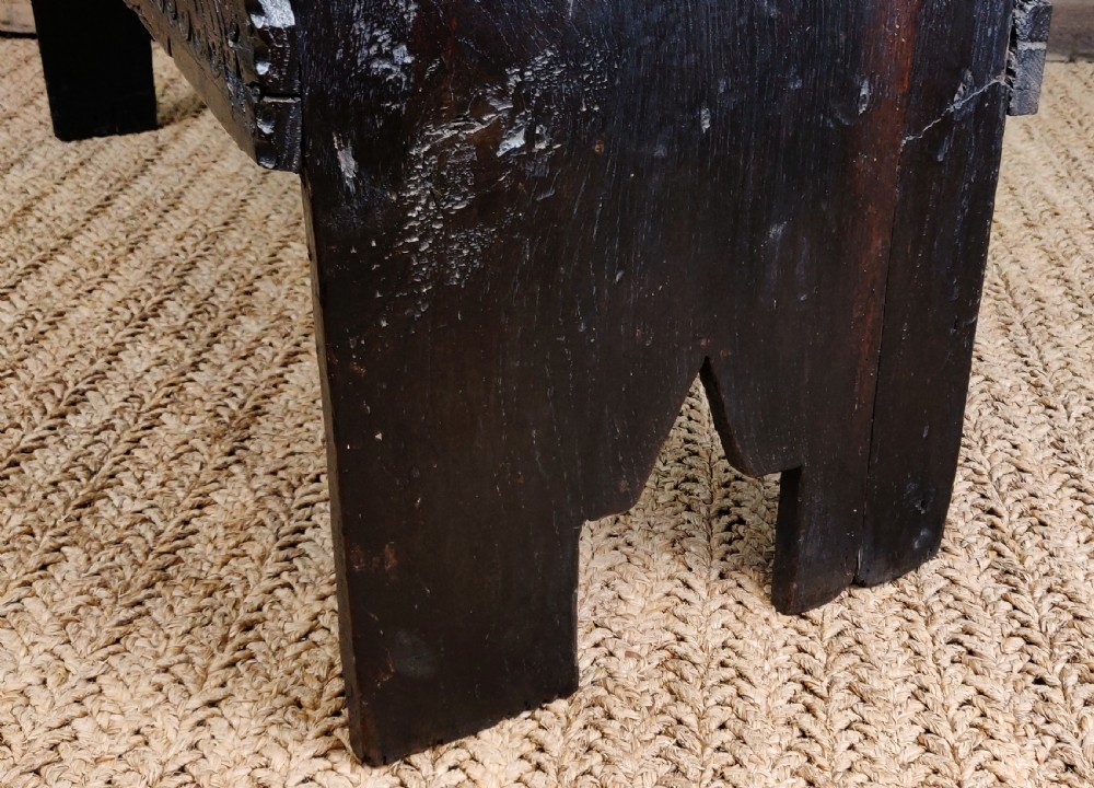 A lovely 17thC plank coffer View IX