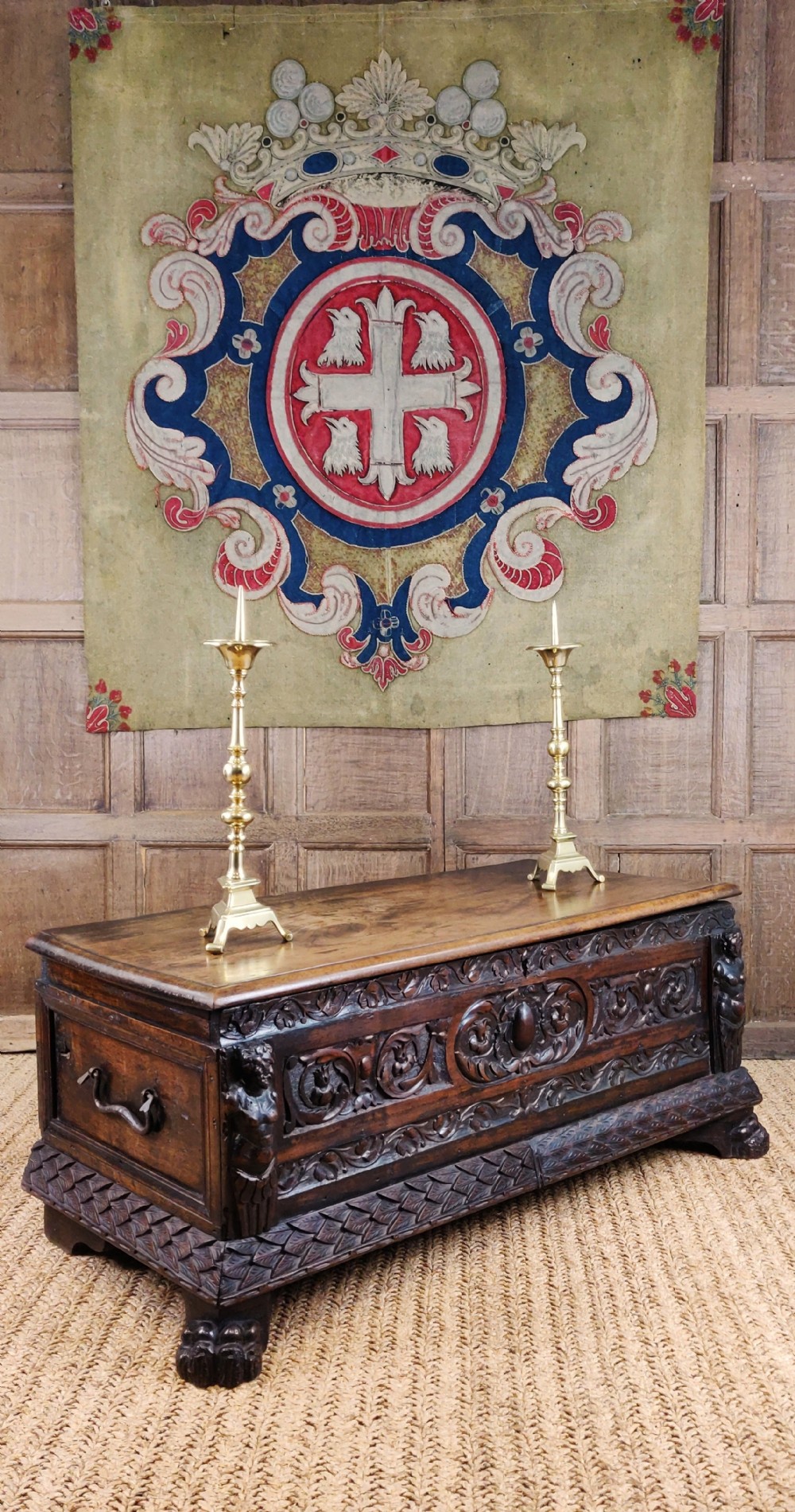 A small 17thC Italian Cassone