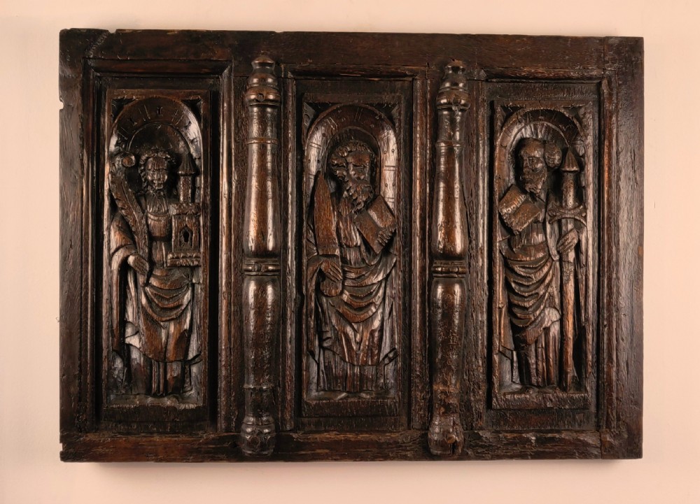 A 16th century panelled door 