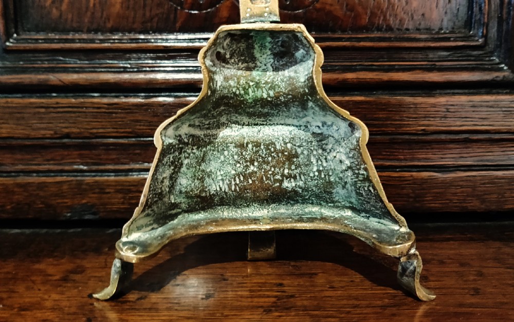A small 17thC brass crucifix View VI