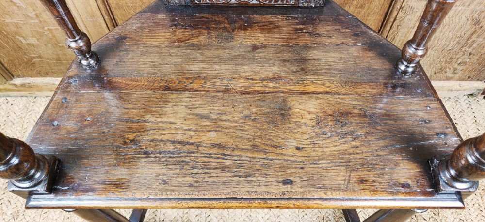 A rare late 16thC Caqueteuse chair  View V