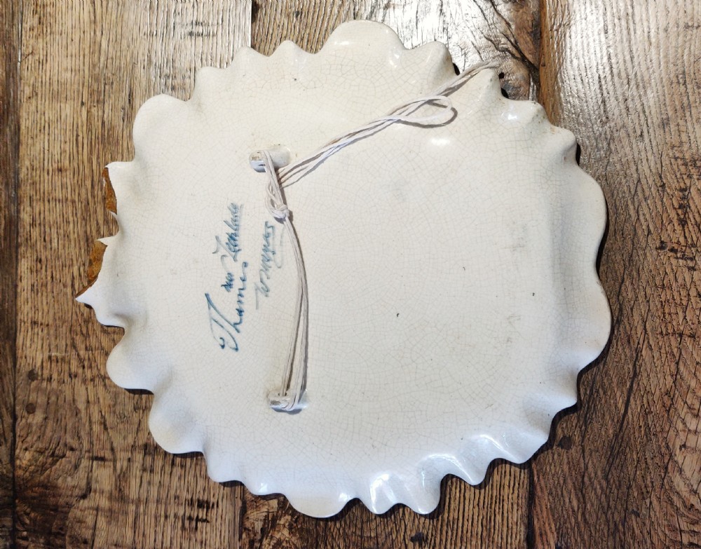 A pair of decorative blue and white plates View X