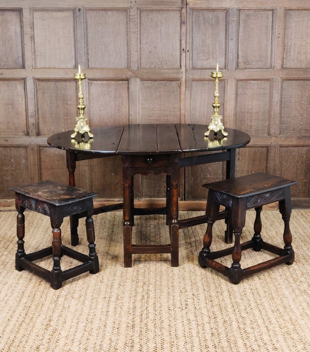 A small 17th century gateleg table 