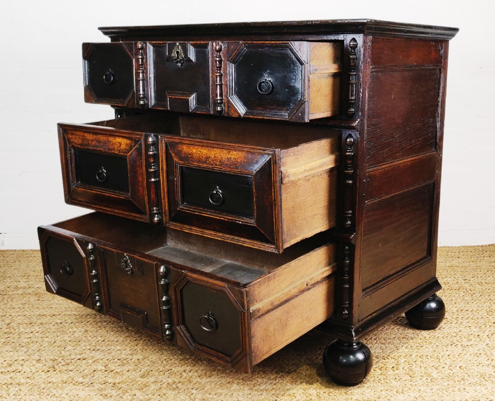 A 17th century chest of drawers  View X