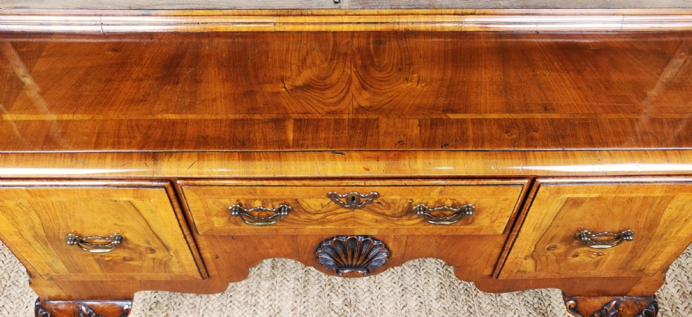 A super quality 19thC Irish walnut bookcase on stand View VII