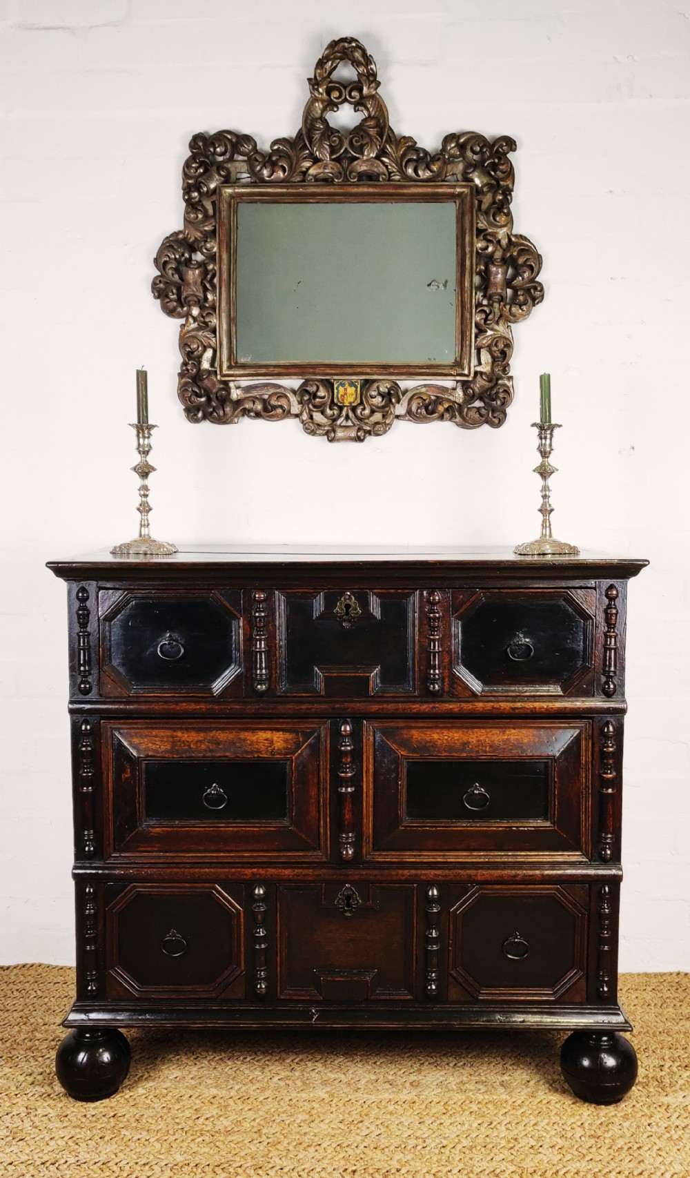 A 17th century chest of drawers 