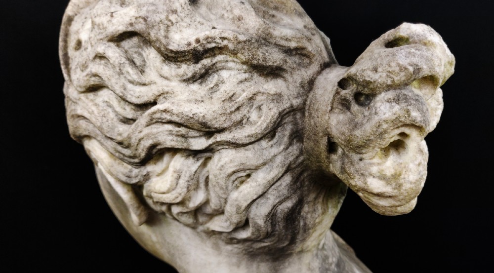 A magnificent marble bust of Diana the Huntress.  View XIII
