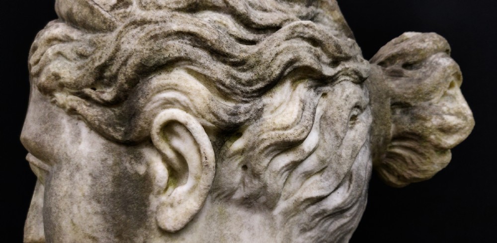 A magnificent marble bust of Diana the Huntress.  View XVIII