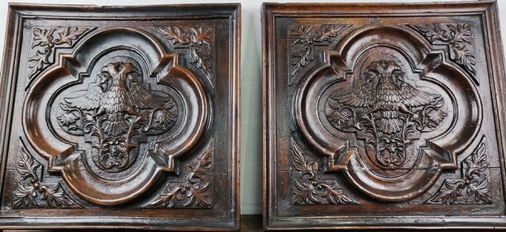 A pair of 17th century Carved panels View II