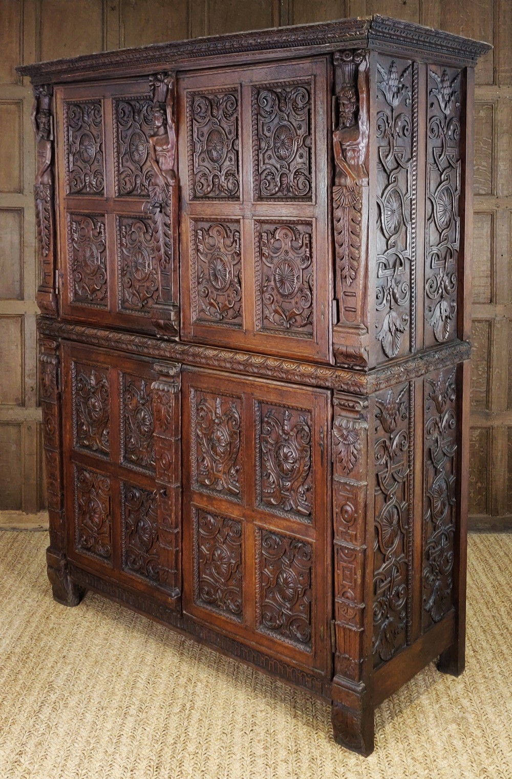 A magnificent 16th century Burgundian cupboard. 