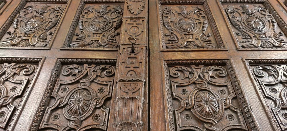 A magnificent 16th century Burgundian cupboard.  View VII