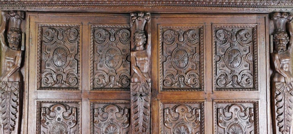 A magnificent 16th century Burgundian cupboard.  View XVI