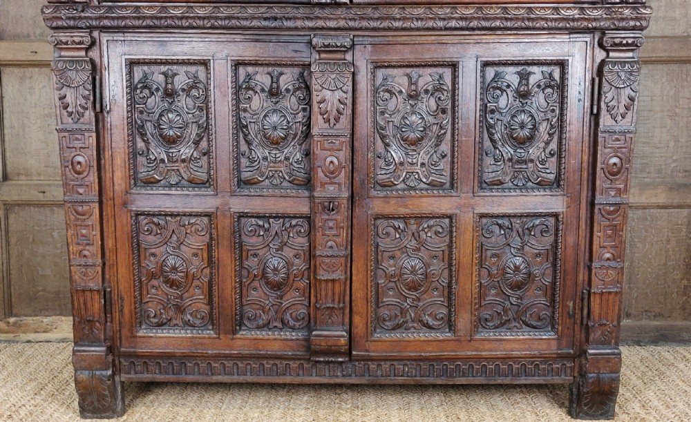A magnificent 16th century Burgundian cupboard.  View XXI